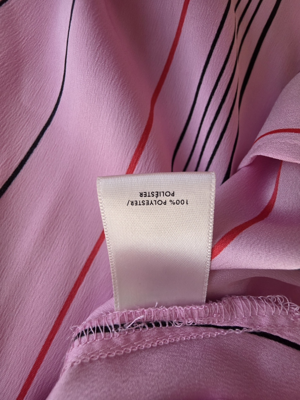 Pink Striped Oversized Tunic Shirt Size XL - Picture 6 of 6